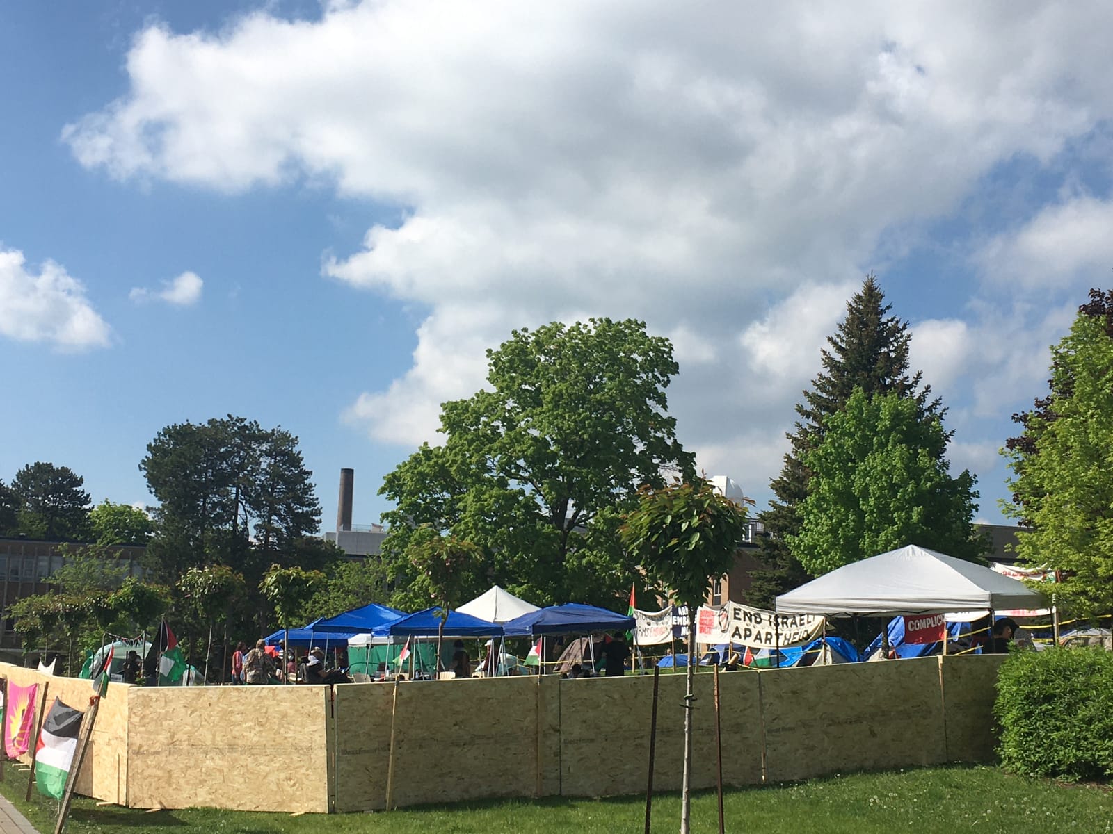 An angle of the encampment